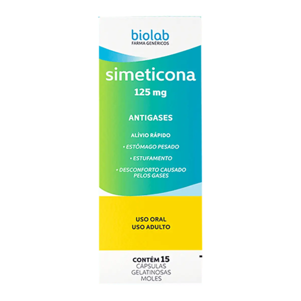 Simeticona N.s. 125mg Cx 15 Cap