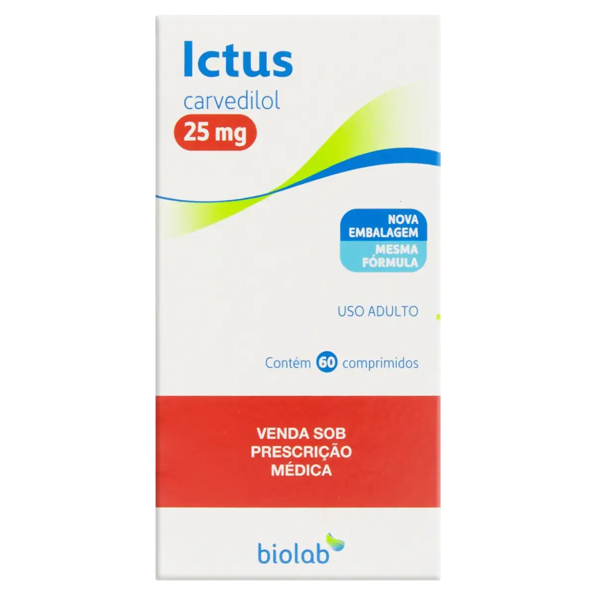 Ictus 25mg Biolab Caixa 60 Comprimidos