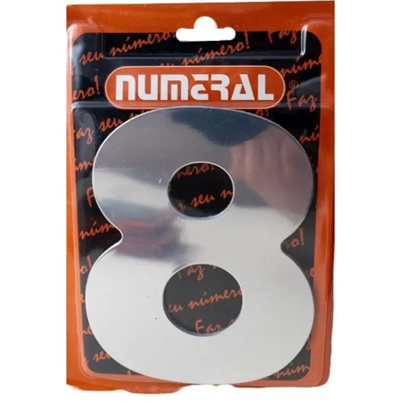 Algarismo 8 Numeral 125mm Espelhado 300-8