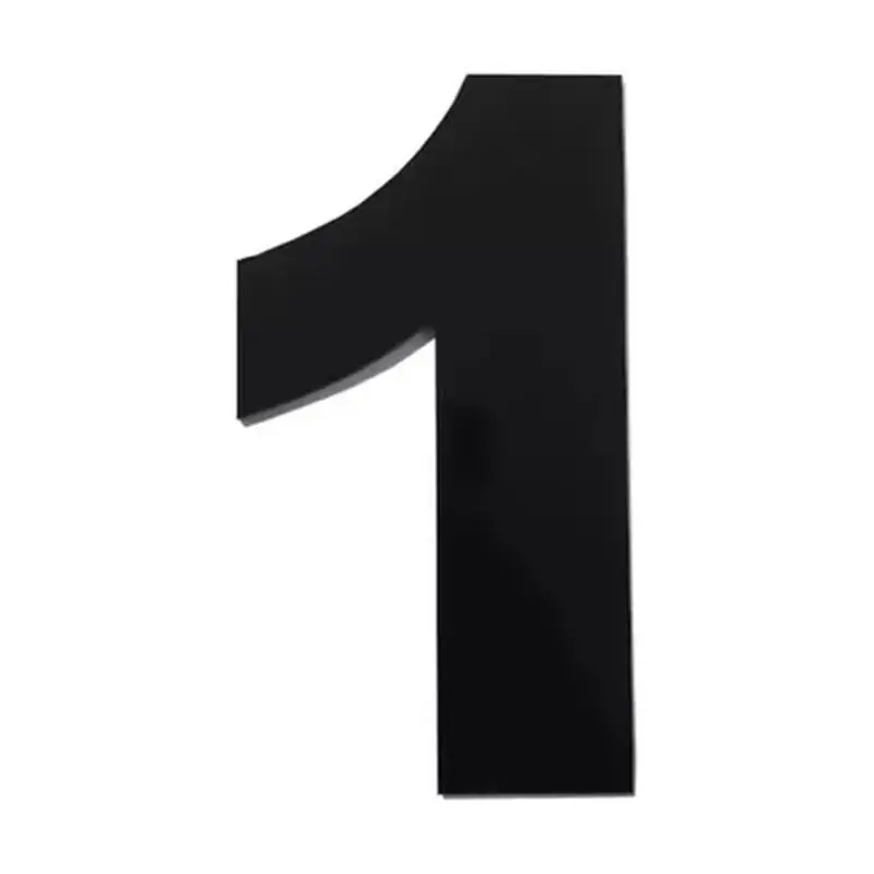Algarismo Grande 1 Numeral 185mm Preto 685-1