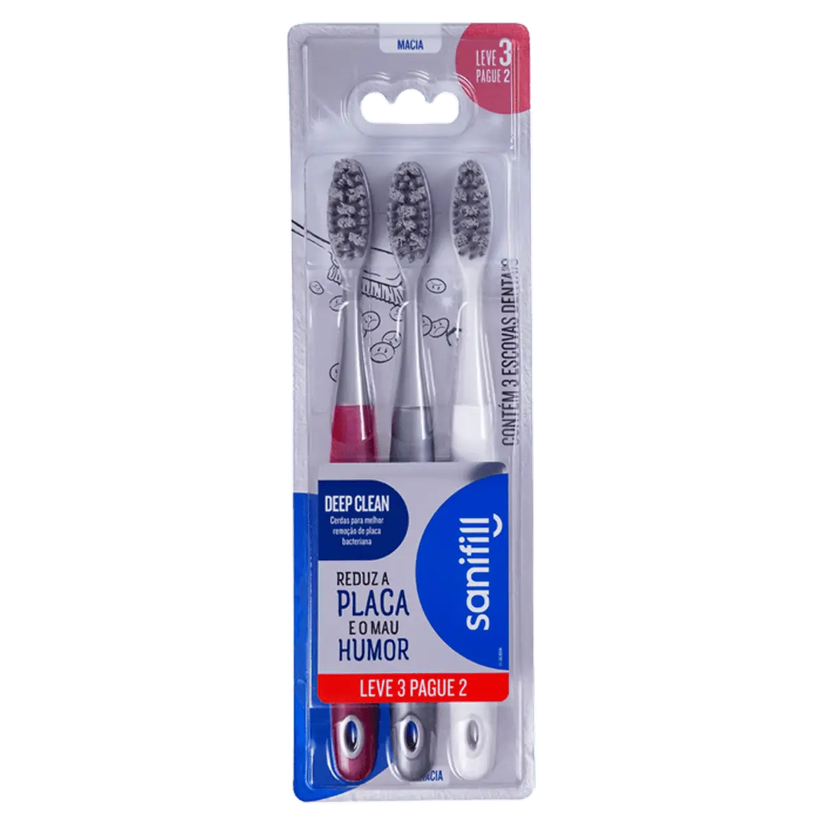 Escova Dental Sanifill Deep Clean Leve 3 Pague 2