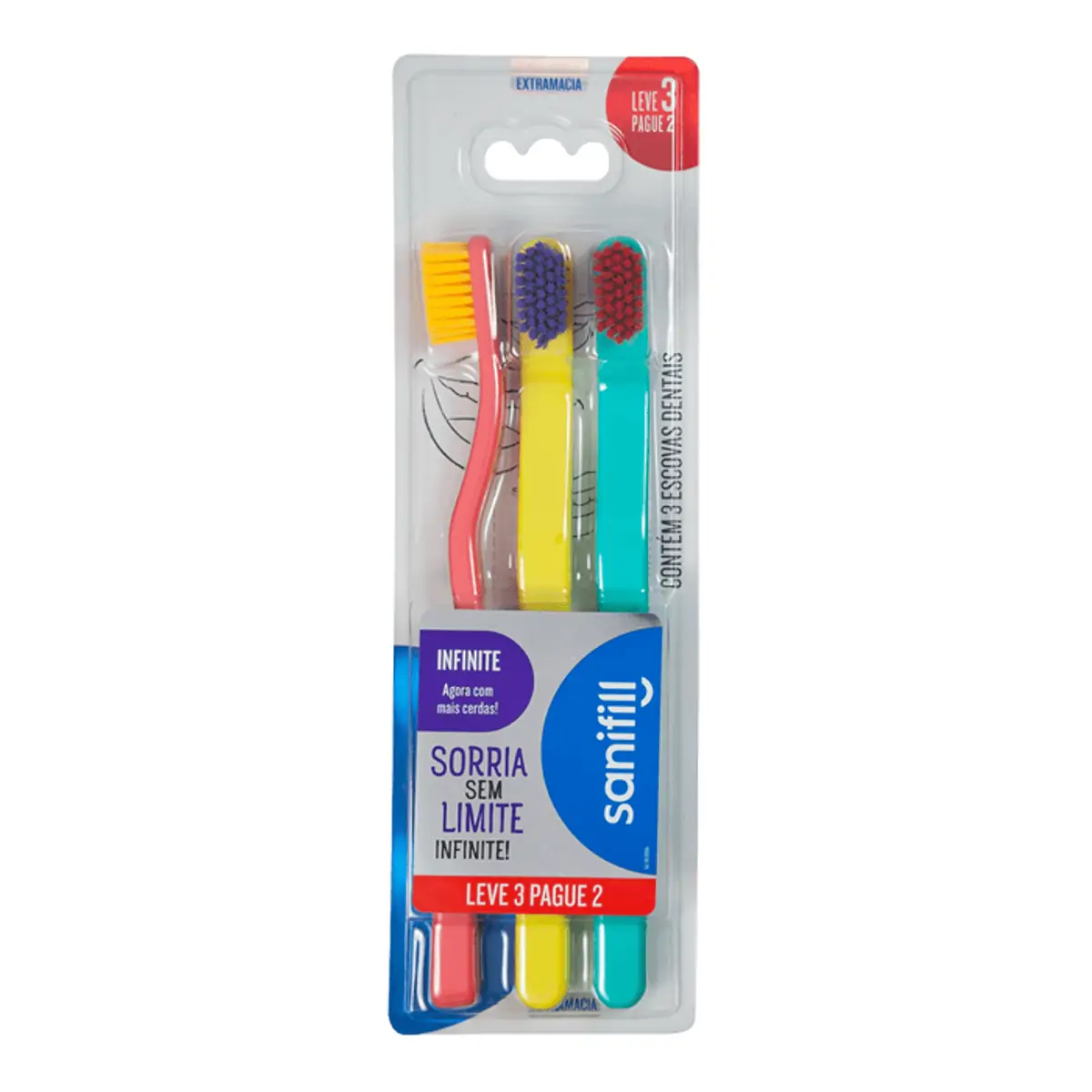 Escova Dental Sanifill Infinite Leve 3 Pague 2
