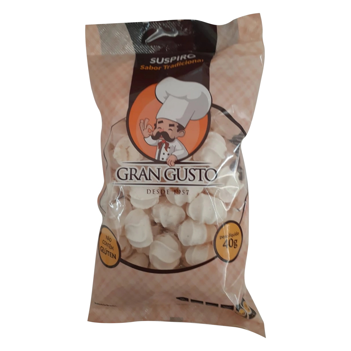 Suspiro Tradicional Gran Gusto Pacote 40g