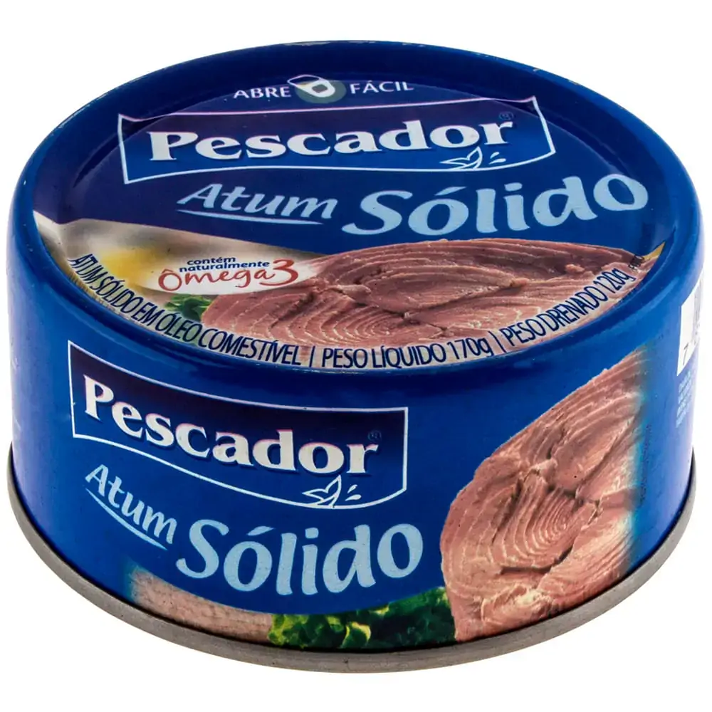 Atum Sólido Em óleo Pescador Lata 120g