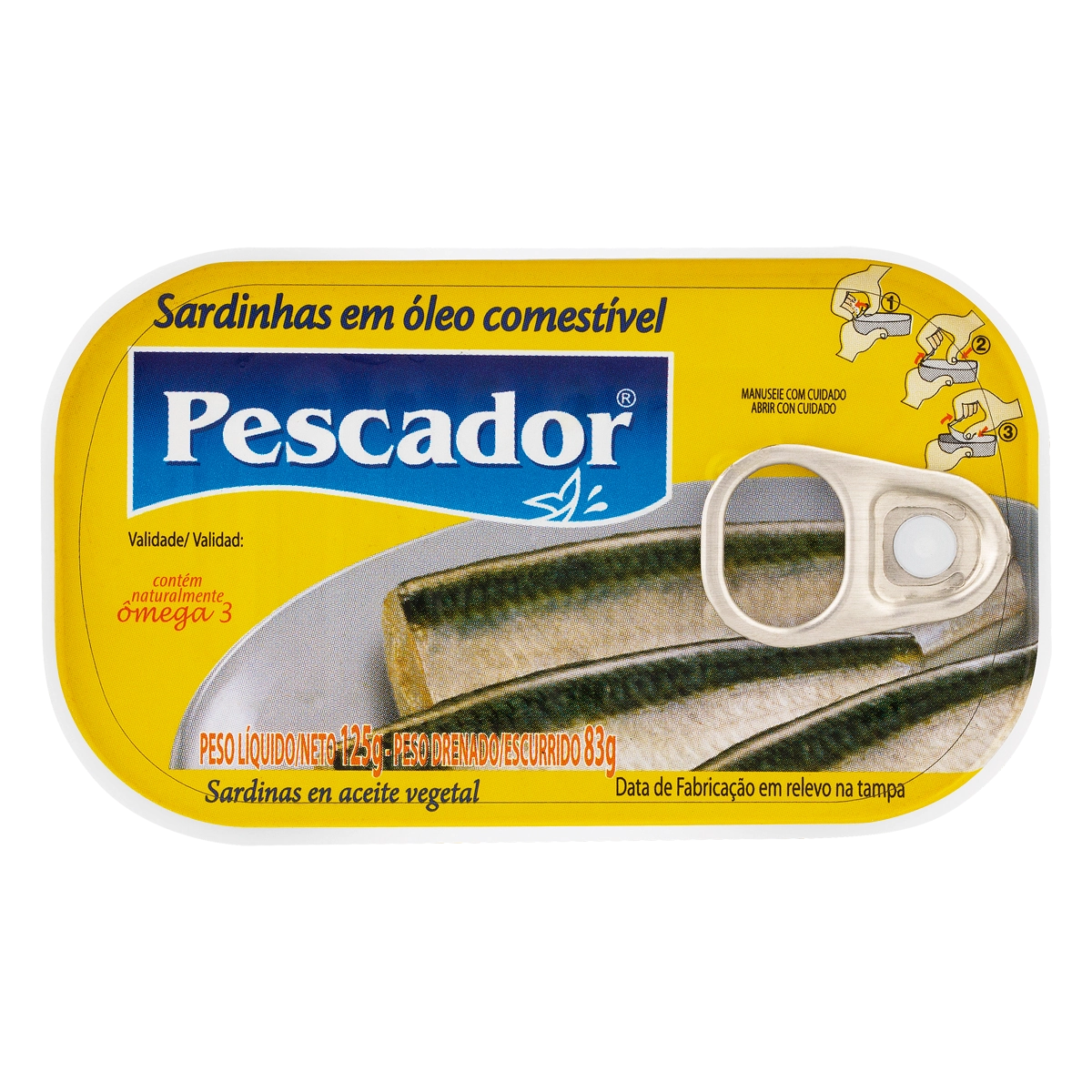 Sardinha em Óleo PESCADOR Lata 125g