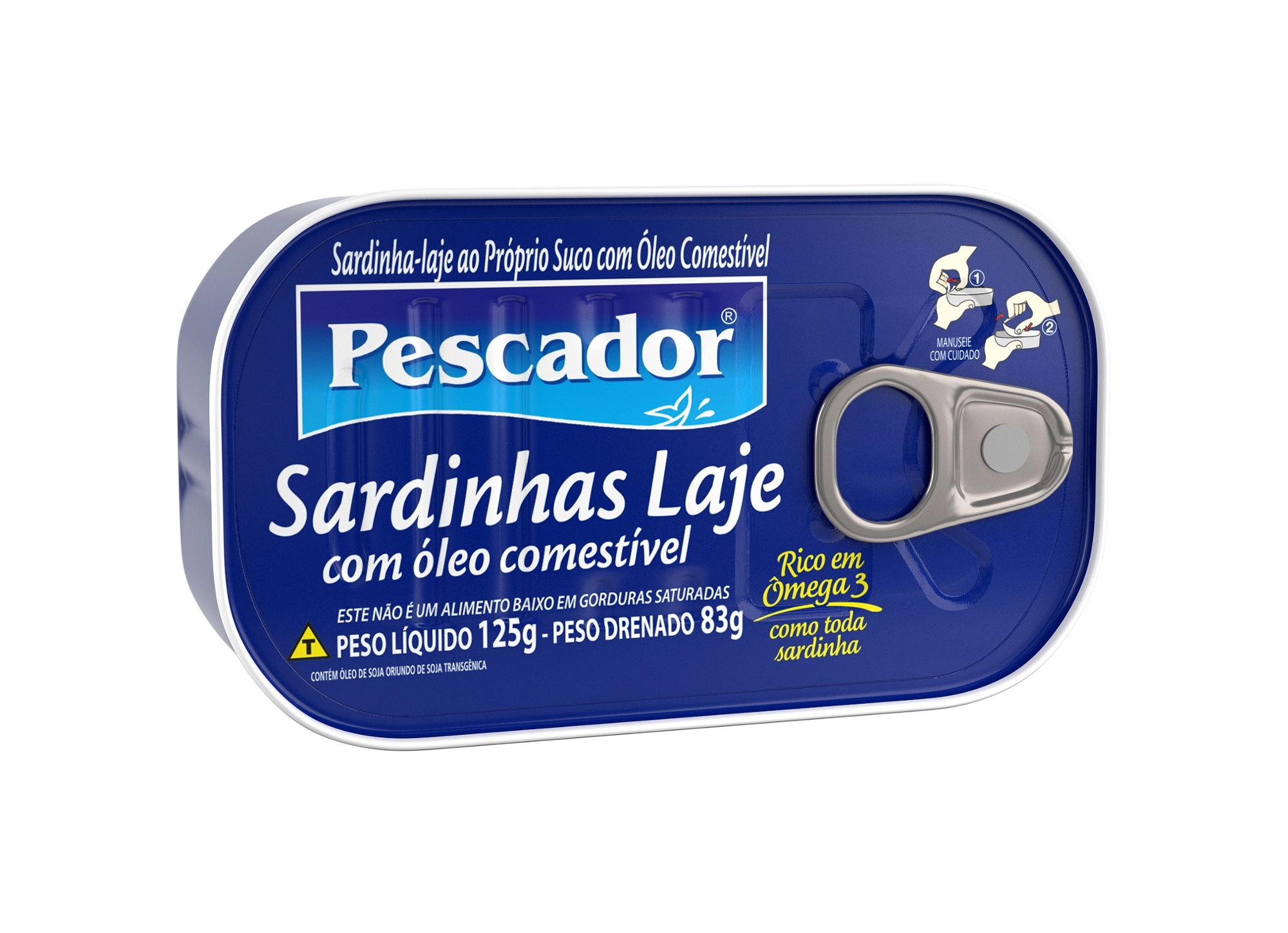 Sardinha Pescador Laje 125g Oleo