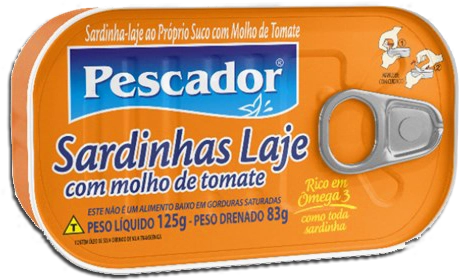 Sardinha Pescador Laje Molho Tomate 125g