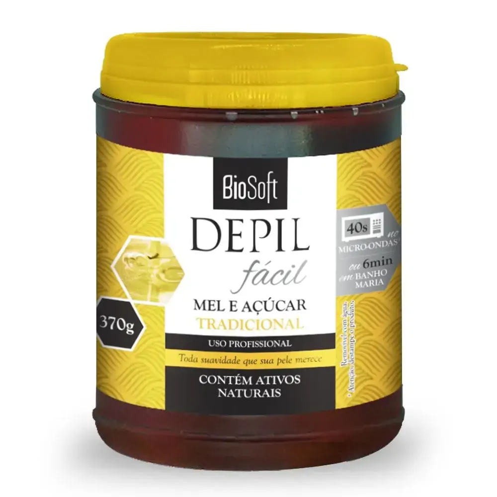 Cera Quente Depil Fácil Bio Soft Mel E Açúcar