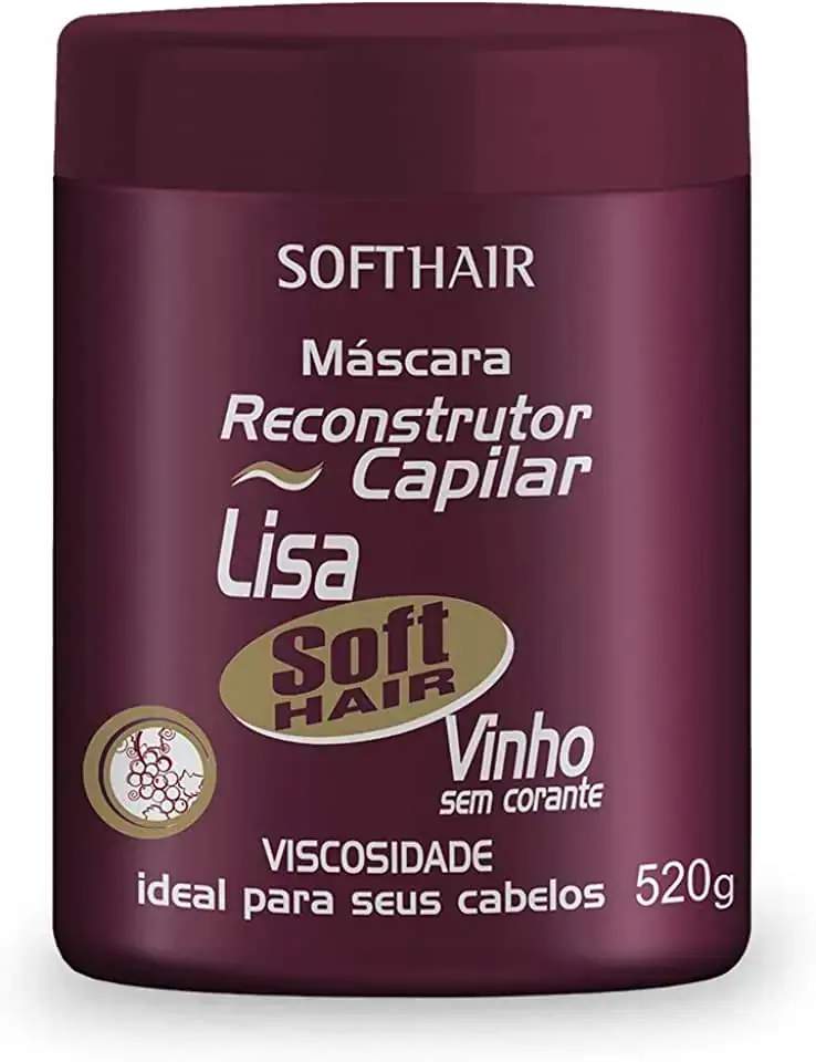 Reconstrutor Cap.soft Hair Vinho 520g