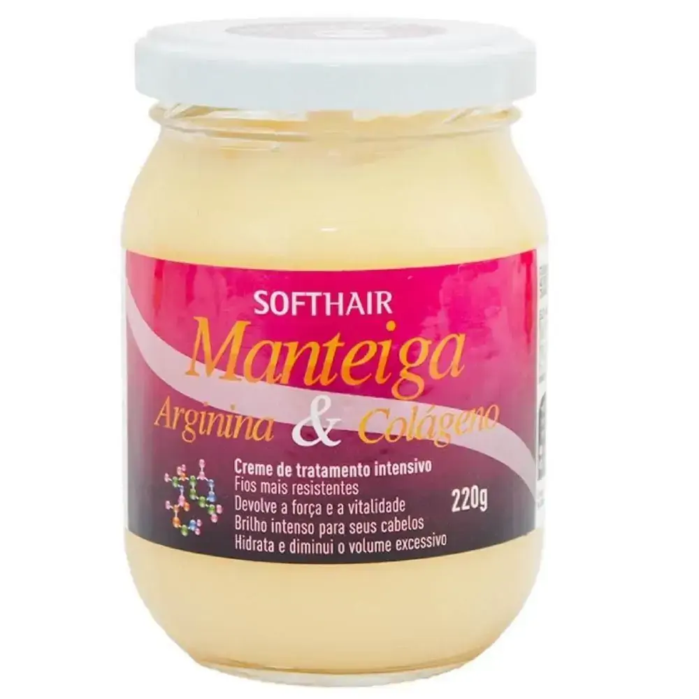 Cr Manteiga Soft Hair Argina E Colageno 220g