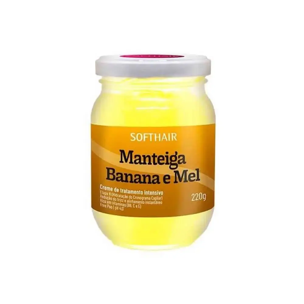 Manteiga Soft Hair Banana E Mel 220g