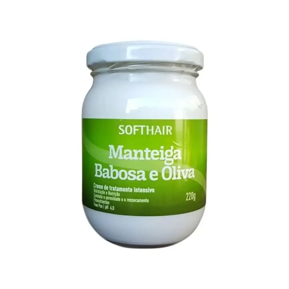 Manteiga Soft Hair Babosa E Oliva 220g