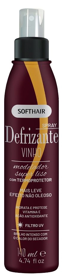 Defrizante Spray Soft Hair 140ml Vinho