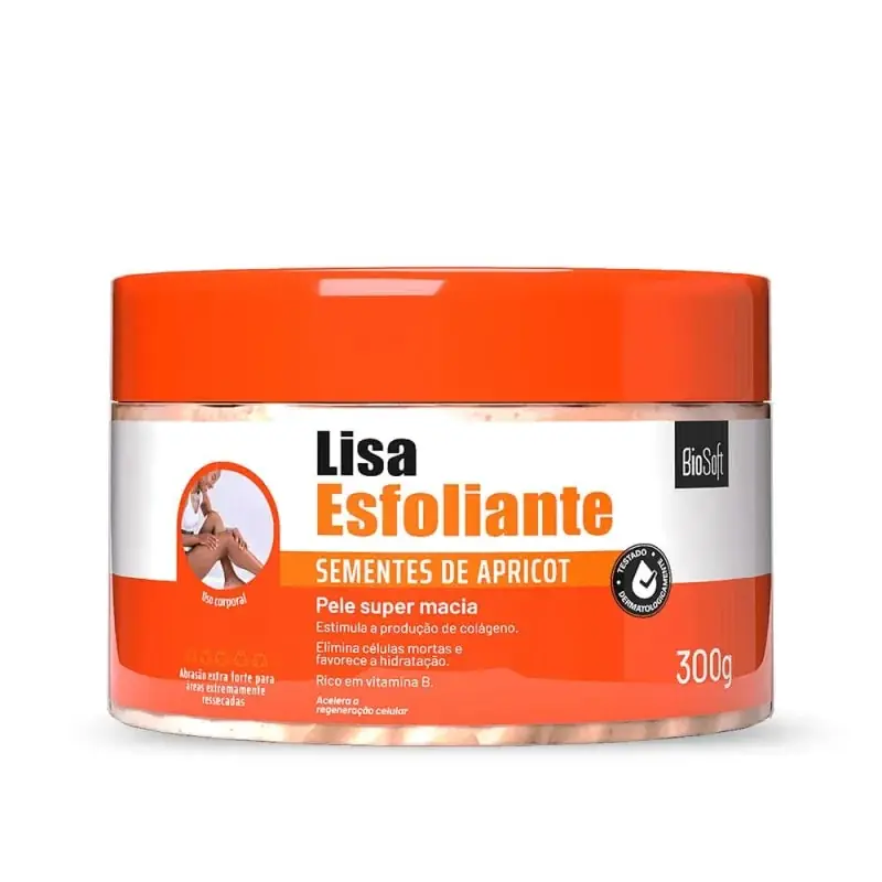 Esfoliante Corporal Soft Hair Biosoft Lisa 300g Apricot