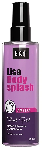 Deo Colonia Body Splash Biosoft Lisa 200ml Ameixa