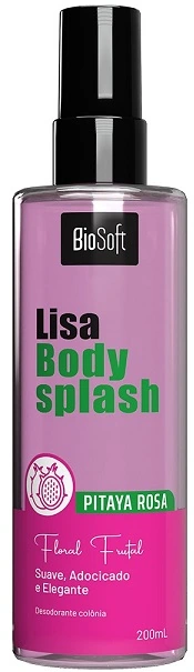 Deo Colonia Body Splash Biosoft Lisa 200ml Pitaya Rosa