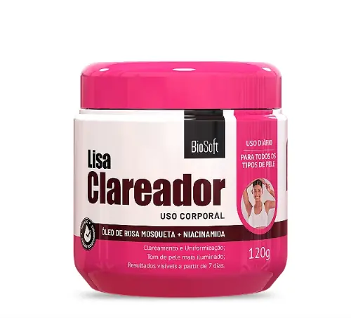 Cr 120g Lisa Clareador Rosa Mosqueta