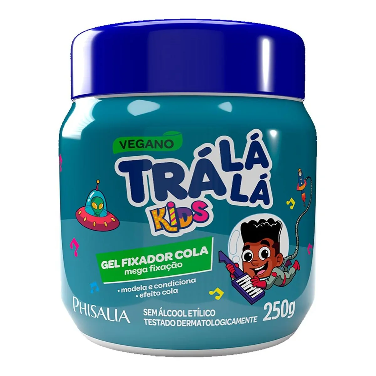 Gel Fixador Mega Fixação Trá Lá Lá Kids Pote 250g