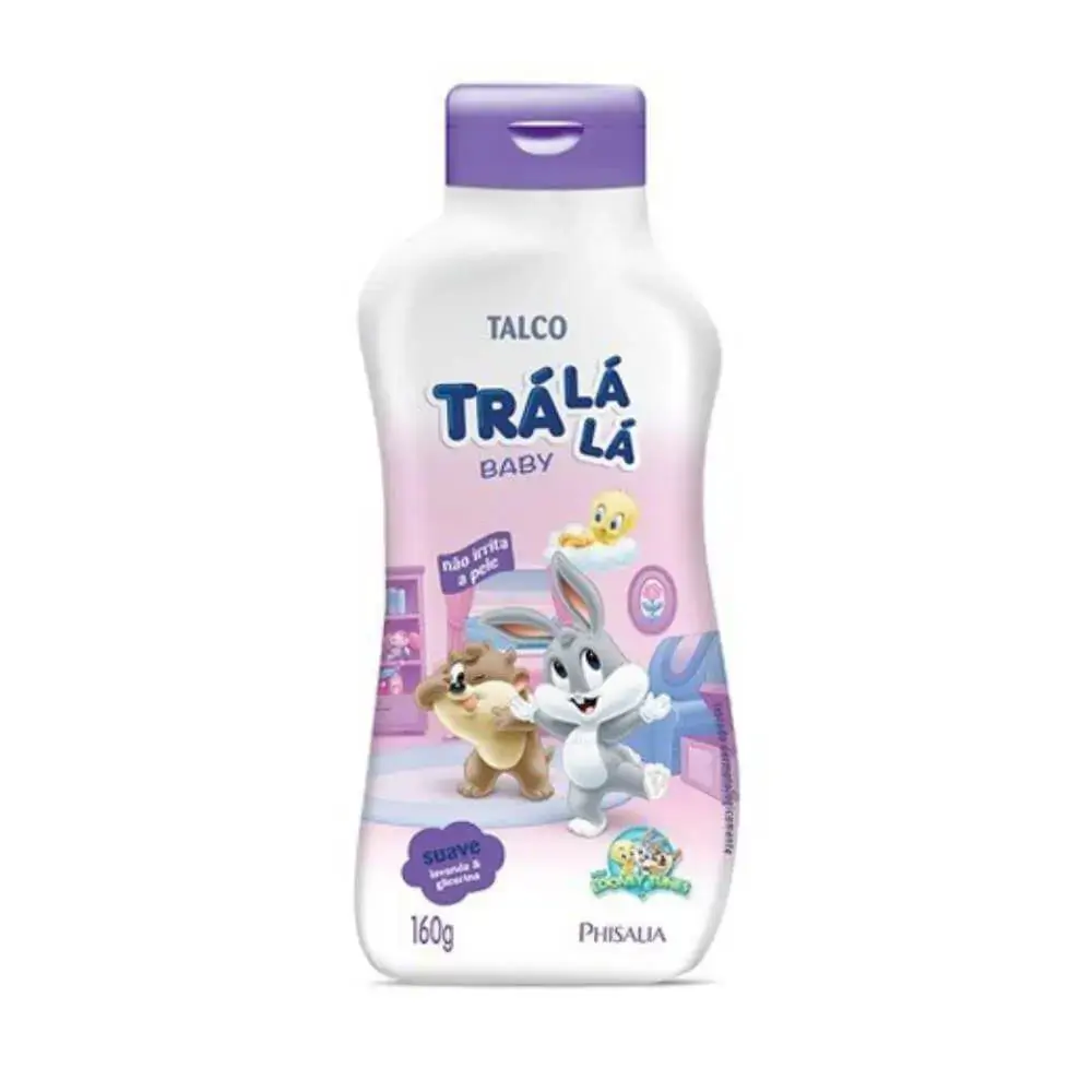 Talco Bebê Trá Lá Lá Baby Suave Frasco 160g