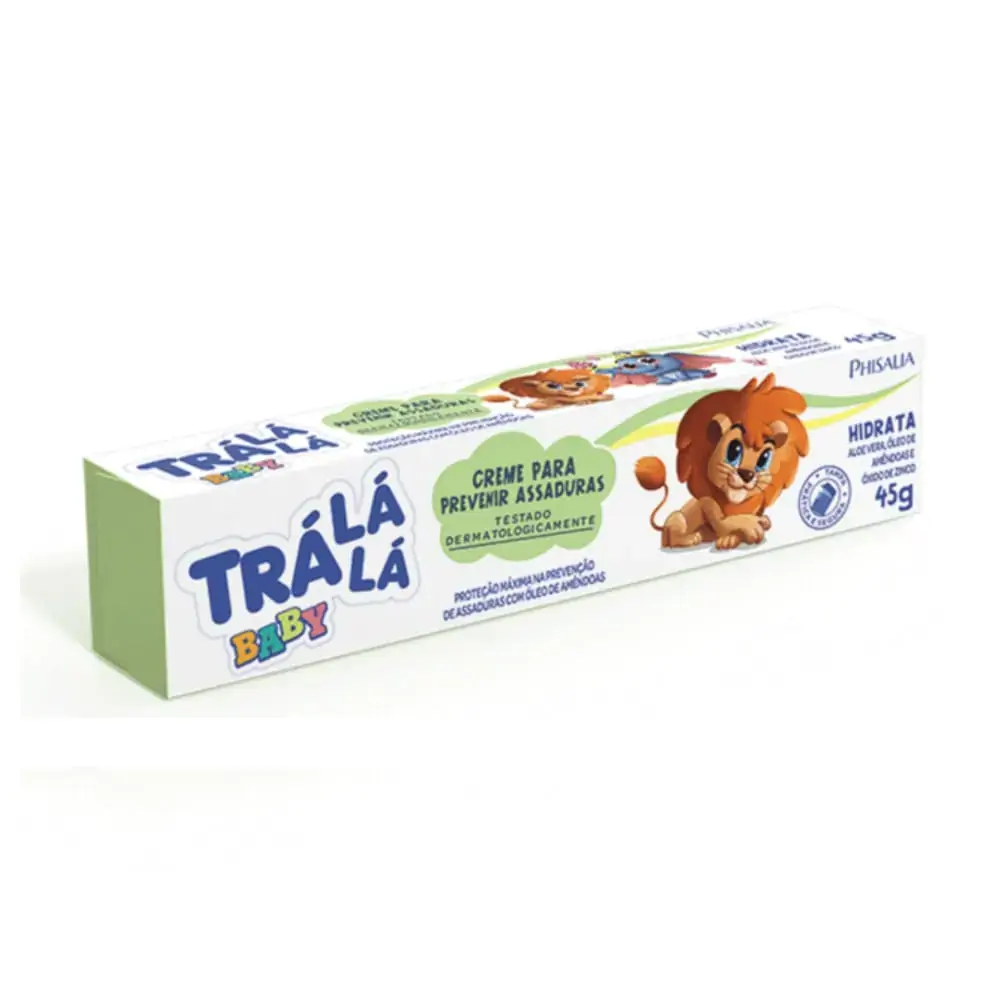 Creme Preventivo De Assaduras Bebê Trá Lá Lá Baby Hidrata Caixa 45g