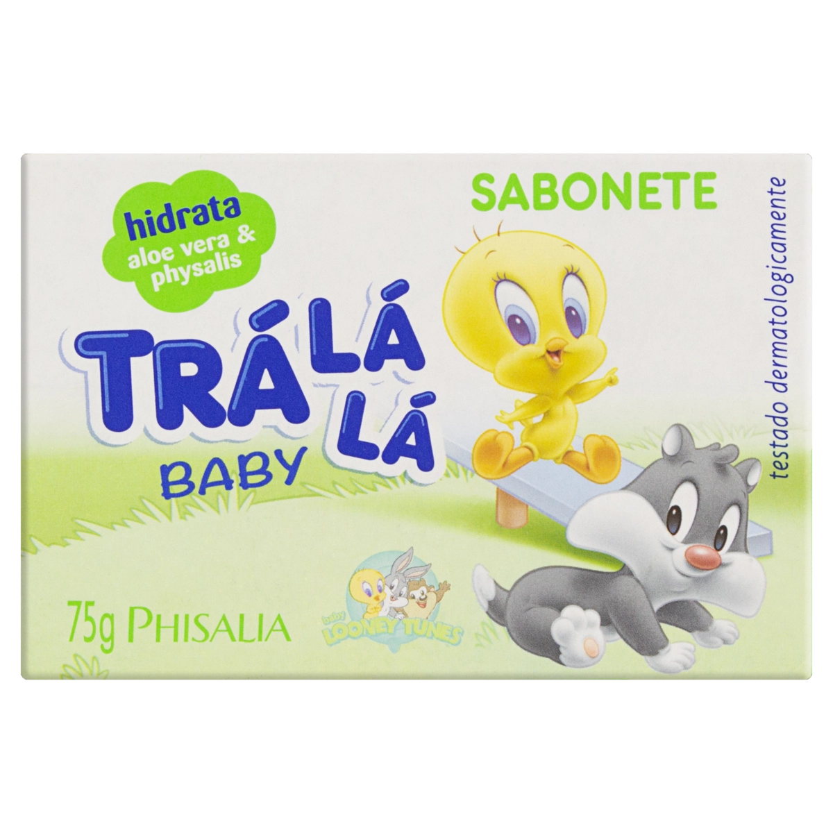 Sabonete Barra Looney Tunes Trá Lá Lá Baby Hidrata Caixa 75g