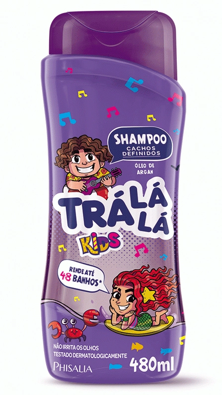 Shampoo Trá Lá Lá Kids Cachos Definidos Frasco 480ml