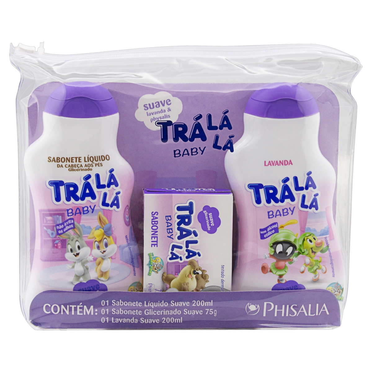 Kit Banho Baby Suave Shampoo e Sabonete Líquido Trá Lá Lá Kids 250ml