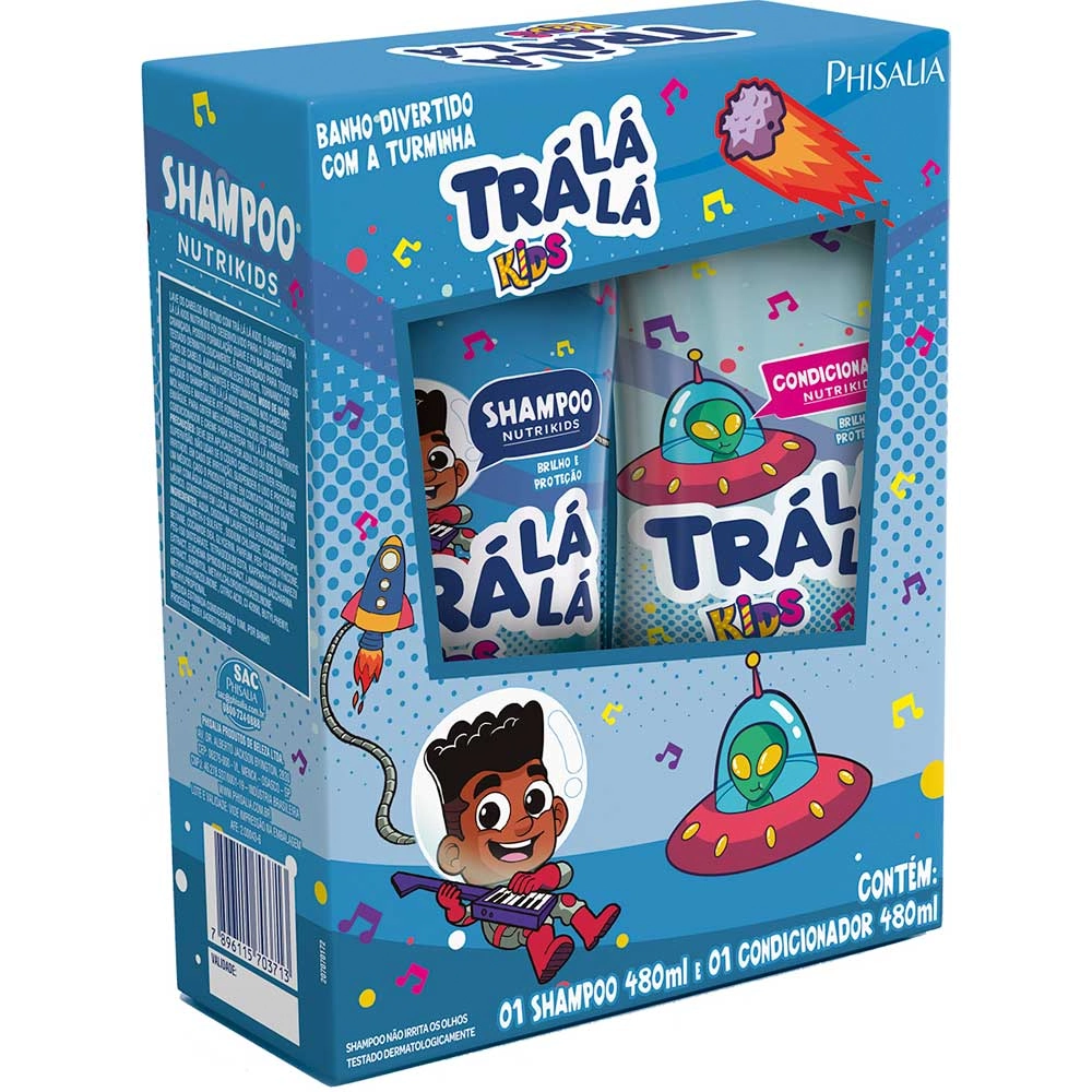 Kit Shampoo Condicionador Trá Lá Lá Nutrikids 480ml Cada