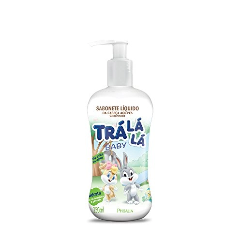 Sabonete Líquido De Glicerina Da Cabeça Aos Pés Trá Lá Lá Baby Hidrata Frasco 250ml