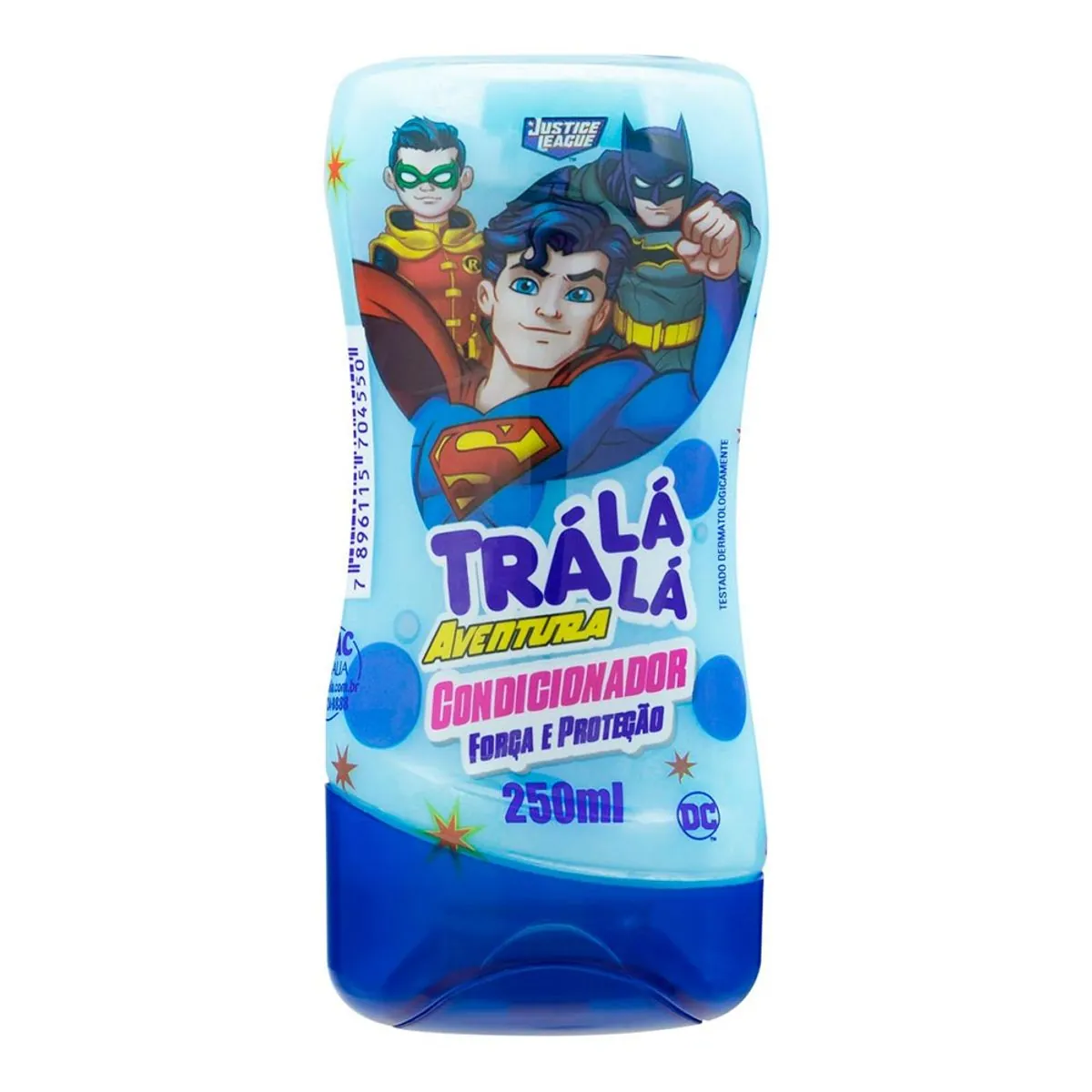 Condicionador Infantil Justice League Trá Lá Lá Aventura Força E Proteção Frasco 250ml