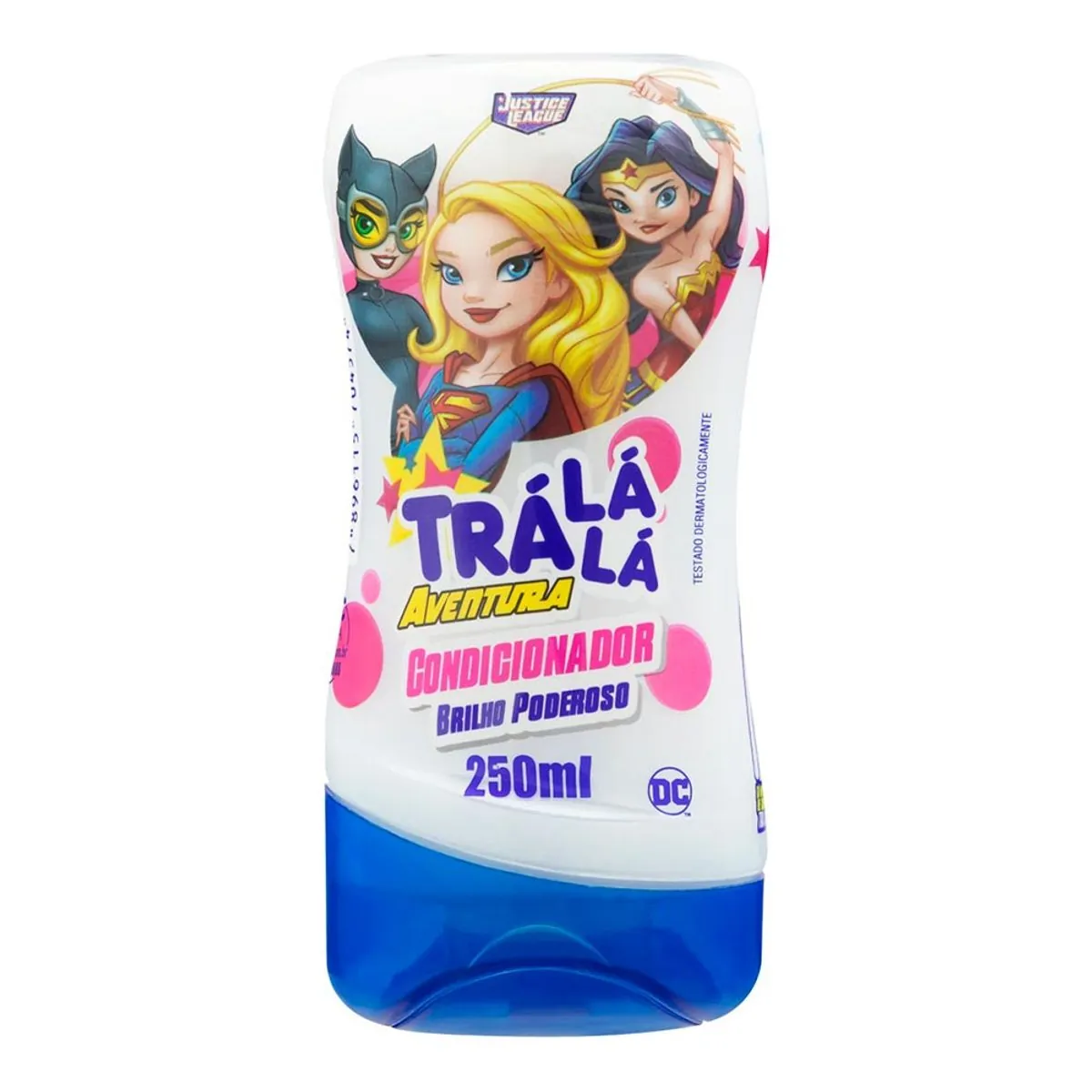 Condicionador Infantil Justice League Trá Lá Lá Aventura Brilho Poderoso Frasco 250ml