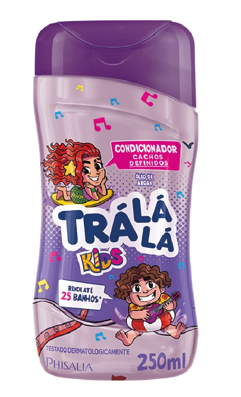 Condicionador Infantil Justice League Trá Lá Lá Aventura Poder Dos Cachos Frasco 250ml