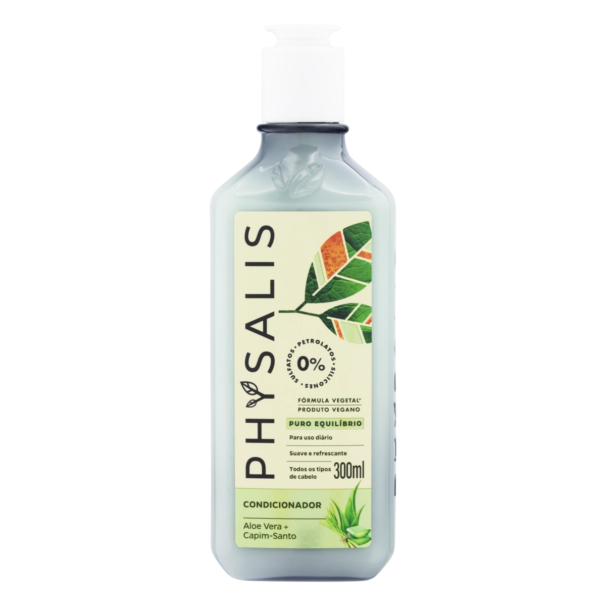 Condicionador Aloe Vera E Capim Santo Physalis Puro Equilíbrio Frasco 300ml