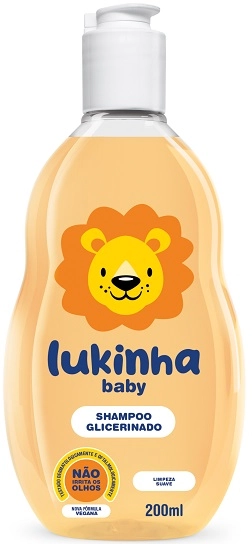 Shampoo De Glicerina Lukinha Baby Frasco 200ml