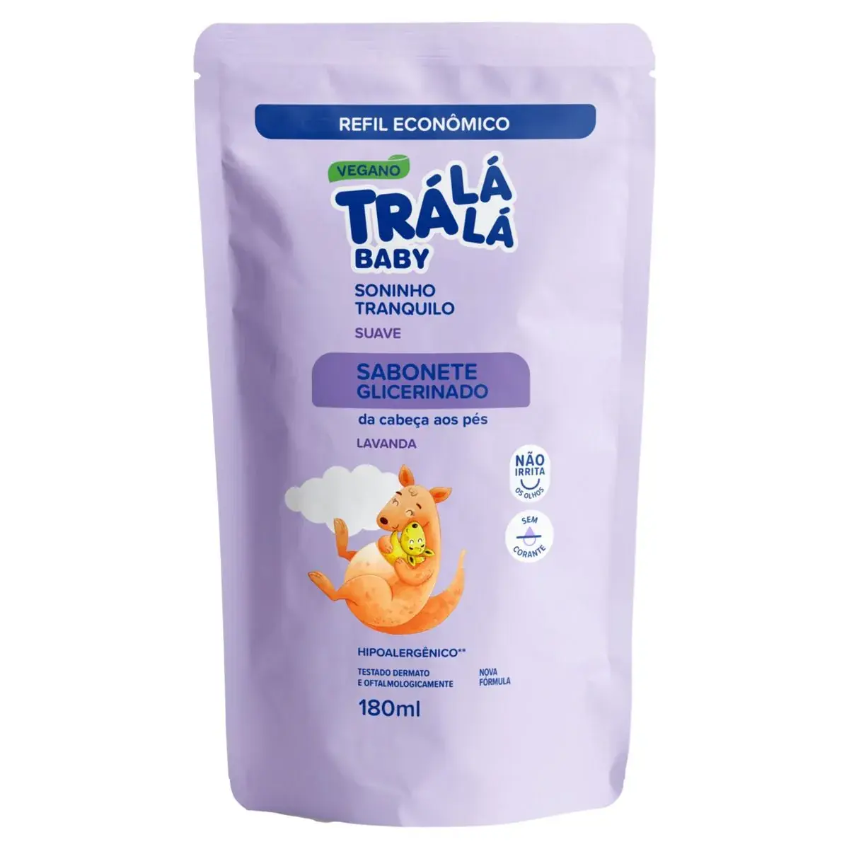 Sabonete Líquido Suave De Glicerina Da Cabeça Aos Pés Lavanda Trá Lá Lá Baby Soninho Tranquilo Sachê