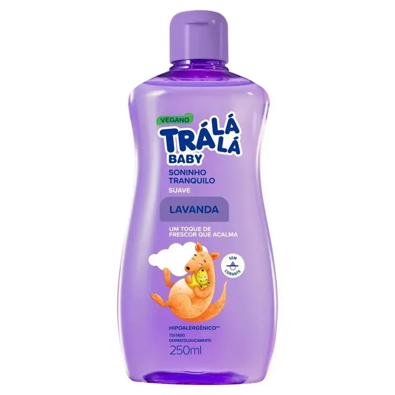óleo Corporal Suave Lavanda Trá Lá Lá Baby Soninho Tranquilo Frasco 250ml