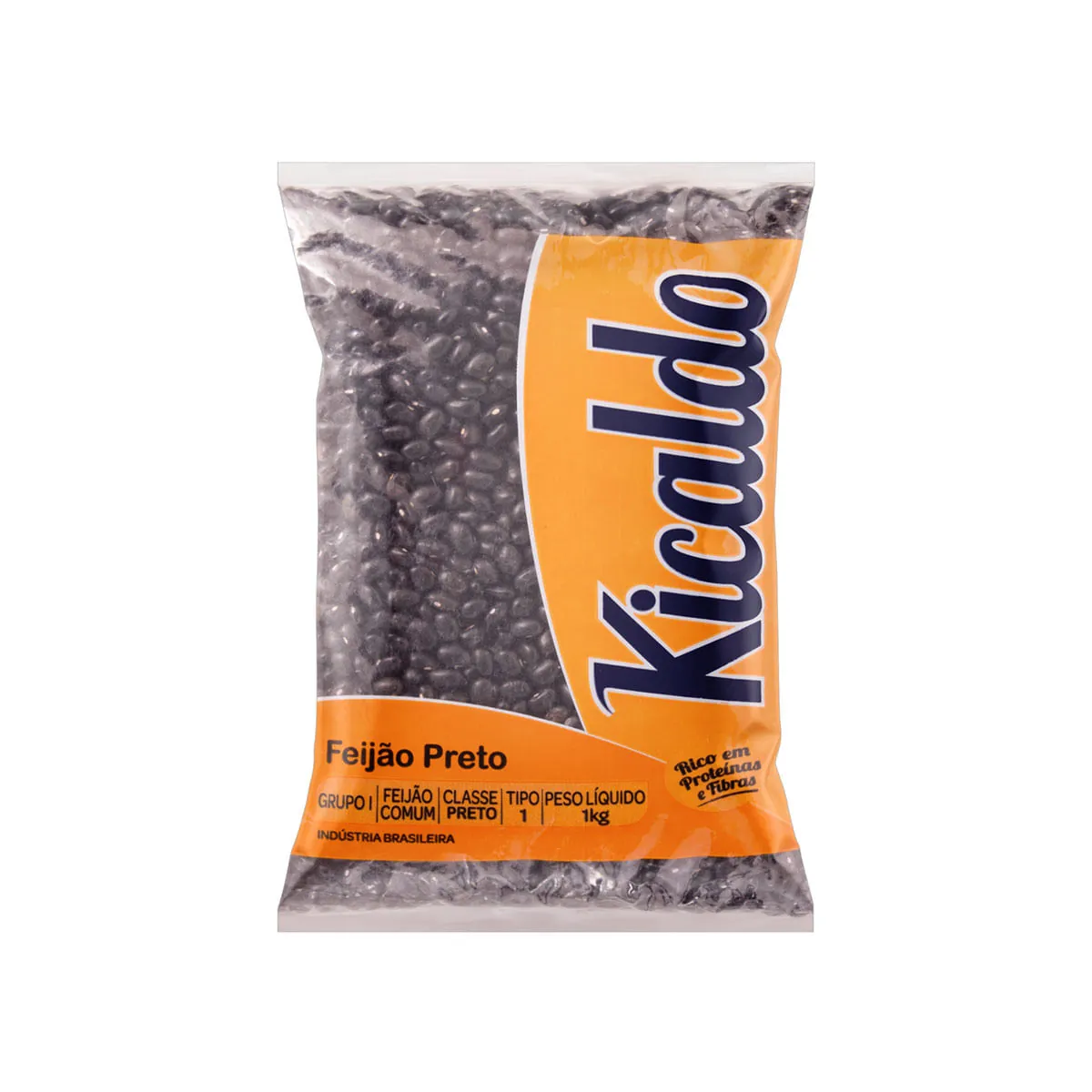 Feijão Preto Tipo 1 Kicaldo Pacote 1kg
