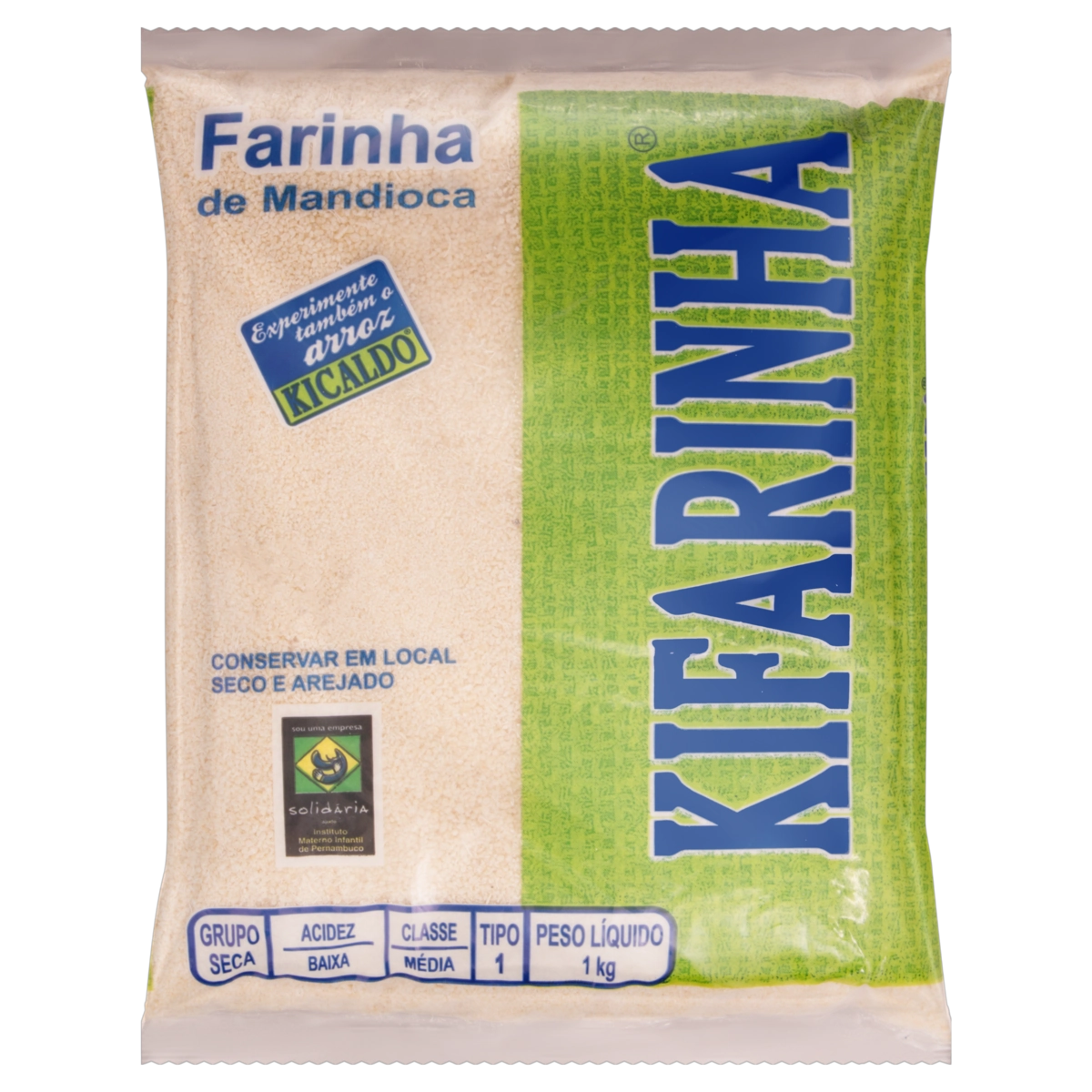 Farinha De Mandioca Tipo 1 Kifarinha Pacote 1kg