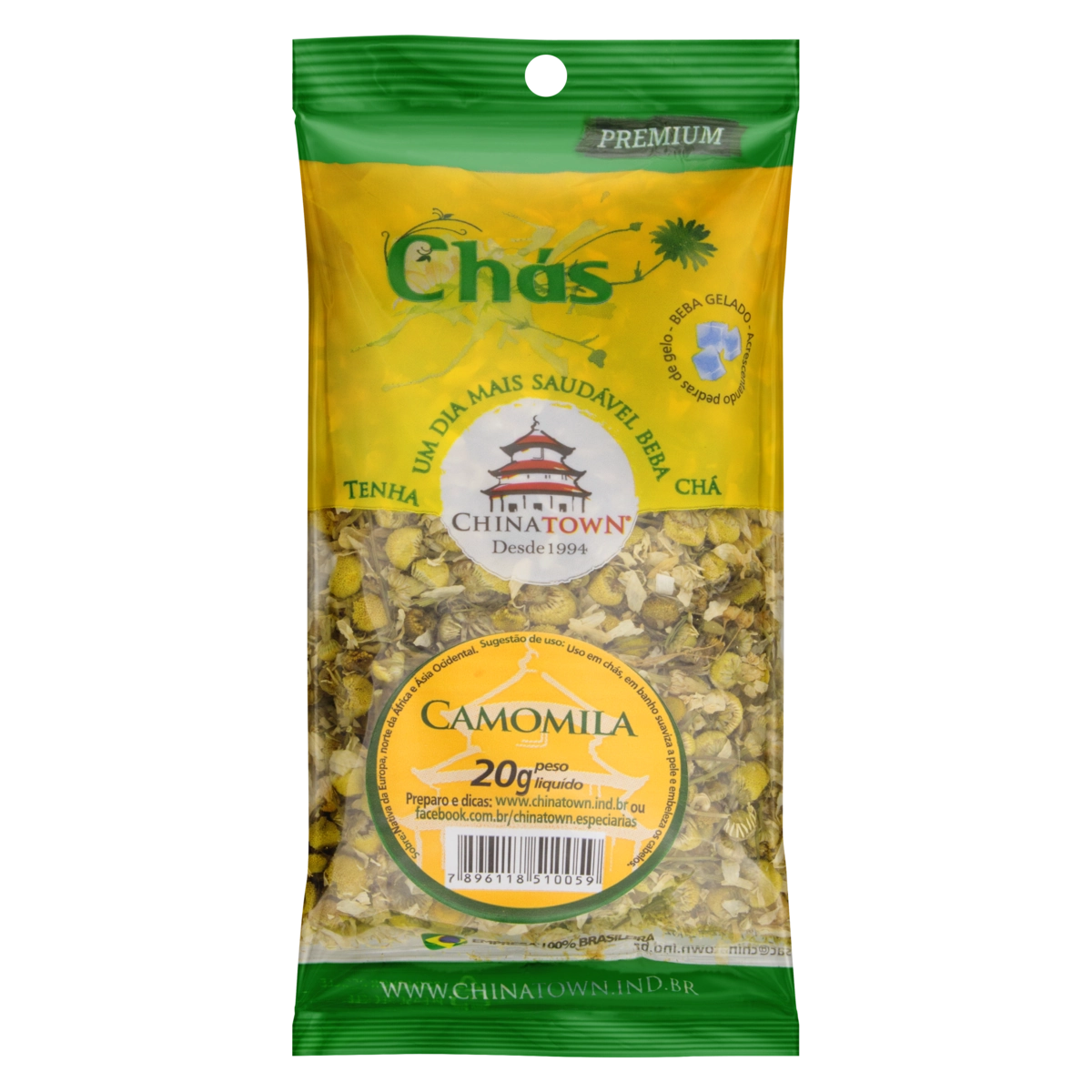 Chá de Camomila CHINATOWN Pacote 20g