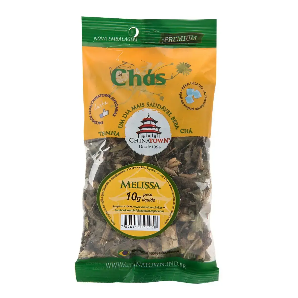 Chá Melissa CHINATOWN Pacote 10g
