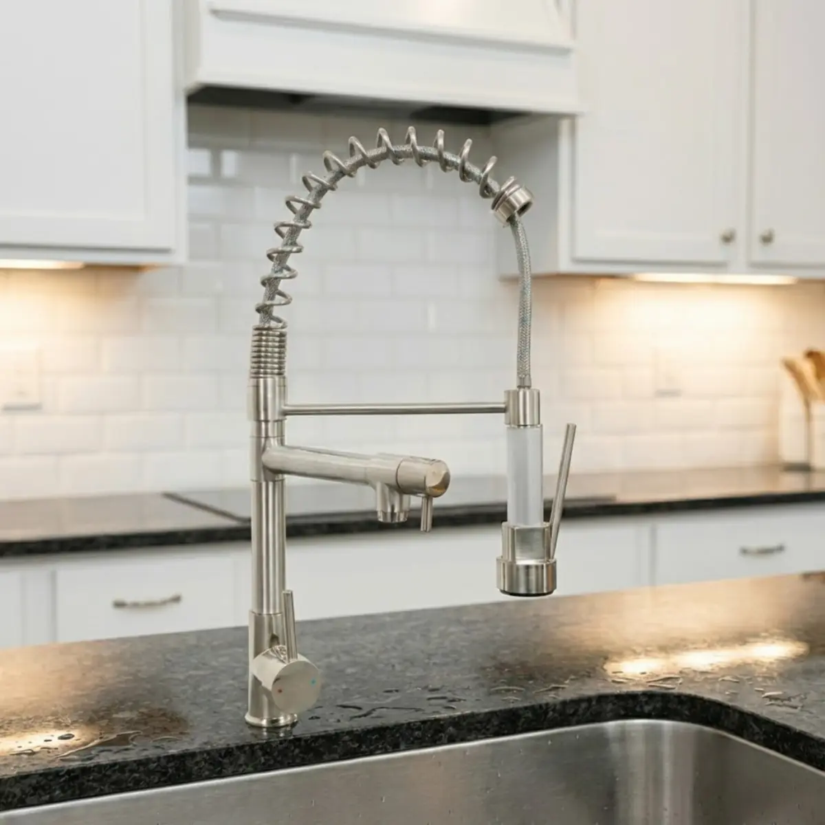 Torneira De Cozinha Gourmet Monocomando Aço Inox Escovado Tor-022