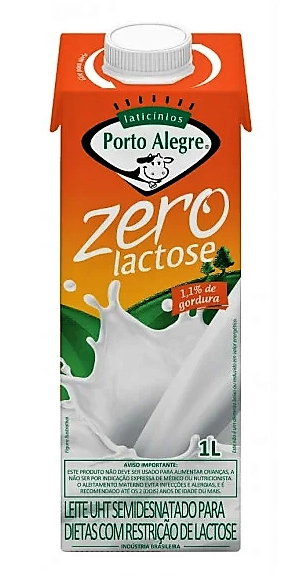 Leite Zero Lactose 1lt Porto Alegre Laticinios