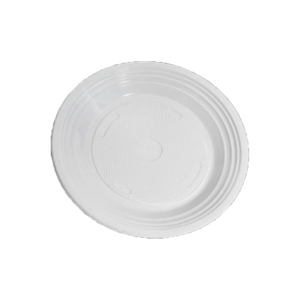 Prato Descartável Copozan Raso Branco 10unidade X 18cm