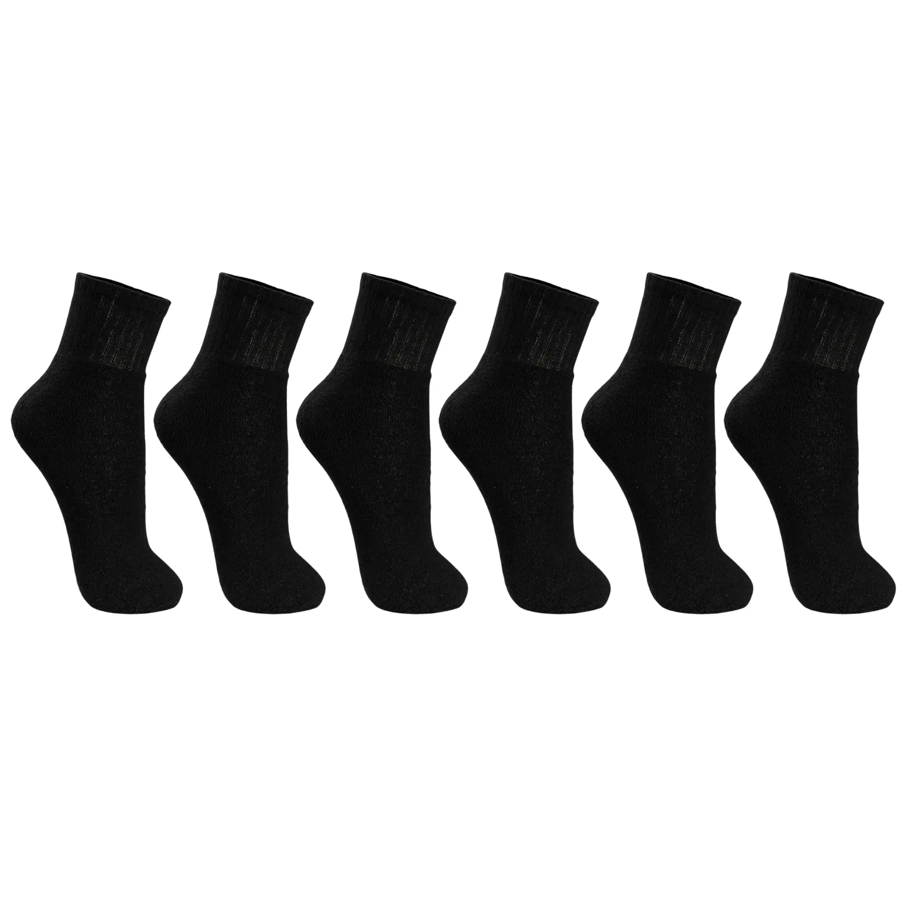 Meia Masculina Rotook Esportiva Preta 39-43 com 6 Unidades