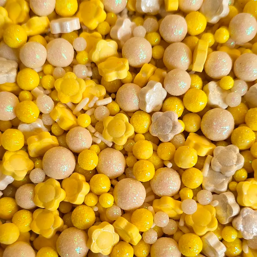 Confeito Acucar Sprinkles Yellow 60g Morello