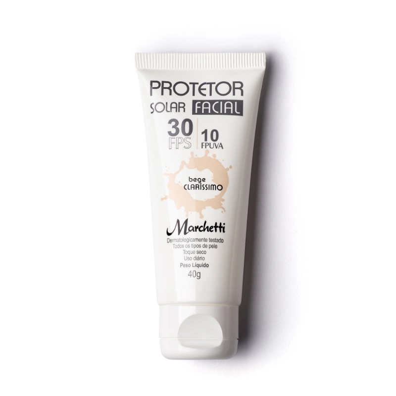 Protetor Solar Facial Marchetti FPS30 Bege Claríssimo 02
