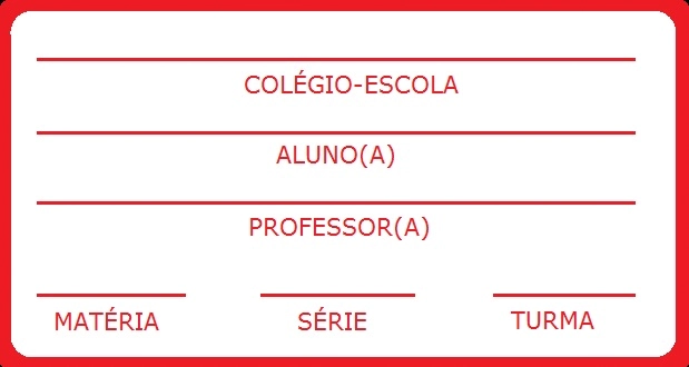 Etiqueta Escolar 80x