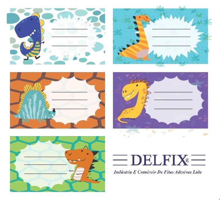 Etiqueta Escolar Menino Flowpack 9un 357 Delfix
