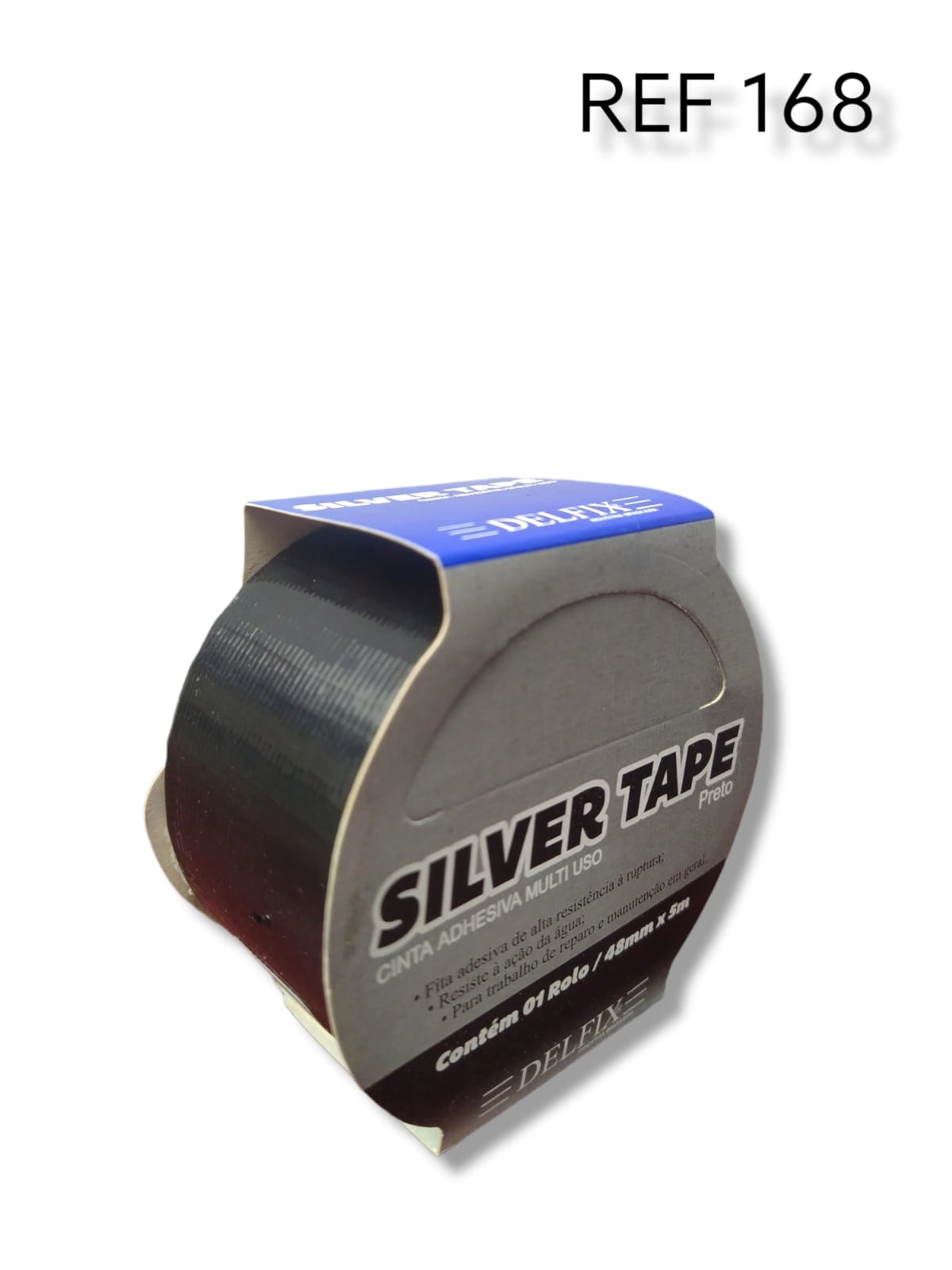 Fita Adesiva Siklver Tape 48mmx5m Preta/168/delfix