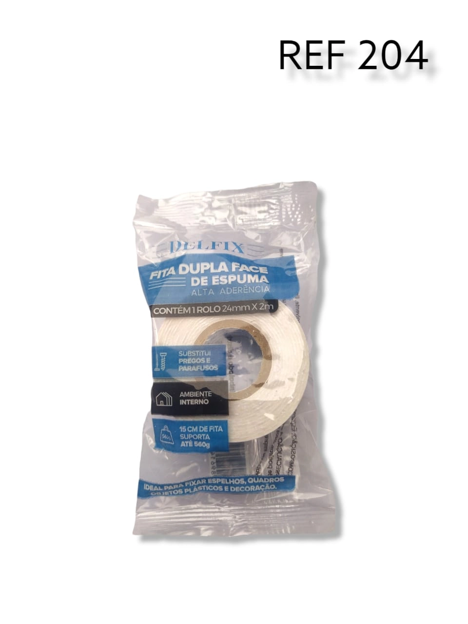 Fita Dupla Face Espuma 24mmx2m/204/delfix